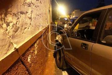  Tres lesionados en un choque frontal de dos vehículos en el Valle de los Nueve (Foto TA)